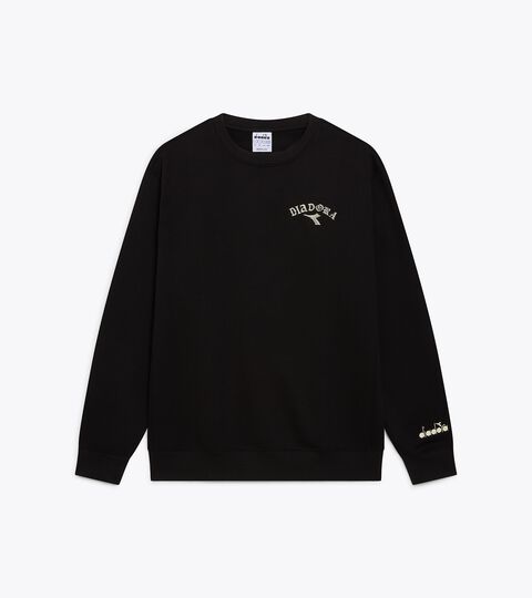 Sudadera de cuello redondo - Run Valley - Para todos los géneros SWEATSHIRT RUN CREW (BR) NEGRO - Diadora